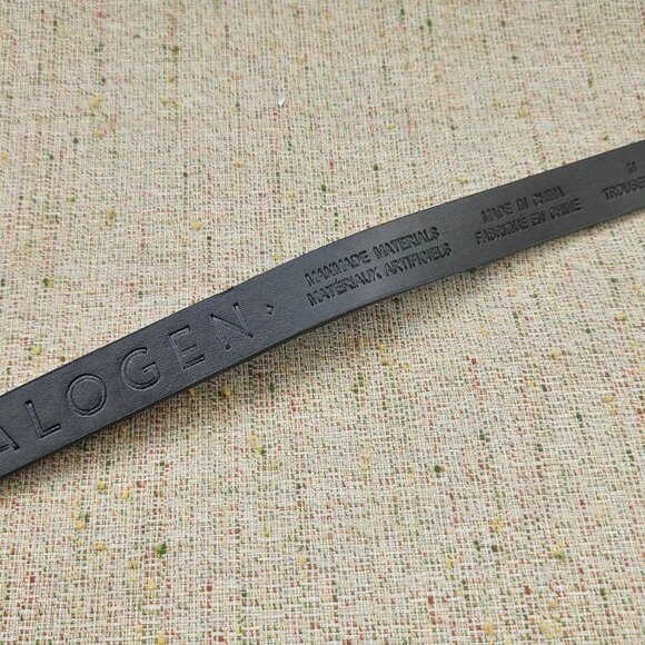 HALOGEN Women Waistband Animal Print Faux Leather Vegan Skinny Belt Size M 33in - Picture 5 of 11